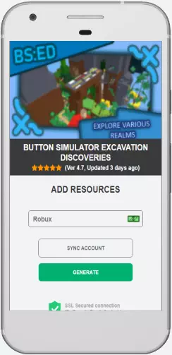 Button Simulator Excavation Discoveries Robux MOD
