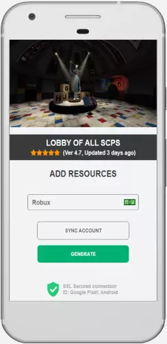Lobby of all SCPs Robux MOD