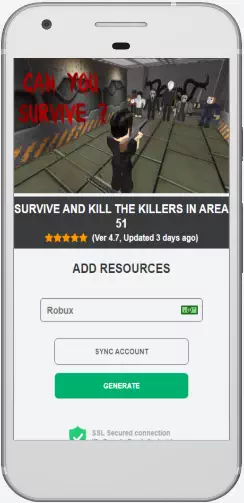 Survive and Kill the Killers in Area 51 Robux MOD